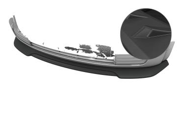 CSR Frontspoiler | Cup-Spoilerlippe mit ABE für Audi A2 (8Z) CSL942-L Lackierung erforderlich (unlackiert roh)