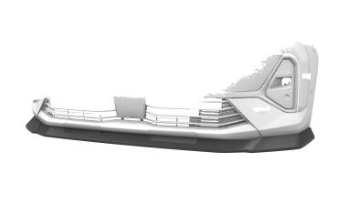 CSR Frontspoiler | Cup-Spoilerlippe mit ABE für Opel Combo E CSL943-G Glossy schwarz Hochglanz (keine Lackierung erforderlich)