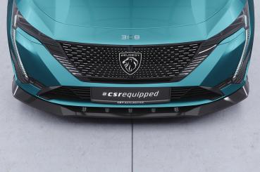 CSR Frontspoiler | Cup-Spoilerlippe mit ABE für Peugeot 308 (P51) CSL945-C Carbon Look Hochglanz (keine Lackierung erforderlich)