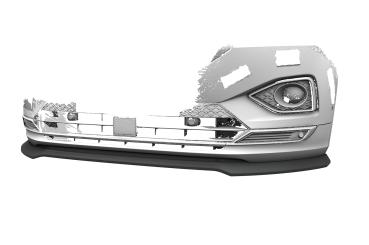 CSR Frontspoiler | Cup-Spoilerlippe mit ABE für Seat Tarraco CSL946-G Glossy schwarz Hochglanz (keine Lackierung erforderlich)