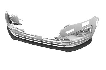 CSR Frontspoiler | Cup-Spoilerlippe mit ABE für Seat Tarraco CSL946-G Glossy schwarz Hochglanz (keine Lackierung erforderlich)