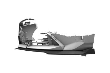 CSR Frontspoiler | Cup-Spoilerlippe mit ABE für BMW 1er F70 / 2er F74  CSL949-C Carbon Look Hochglanz (keine Lackierung erforderlich)