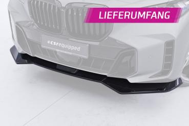 CSR Frontspoiler | Cup-Spoilerlippe mit ABE für BMW X5 G05 CSL951-C Carbon Look Hochglanz (keine Lackierung erforderlich)