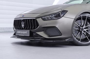 CSR Frontspoiler | Cup-Spoilerlippe mit ABE für Maserati Ghibli III (Tipo M157) CSL953-C Carbon Look Hochglanz (keine Lackierung erforderlich)