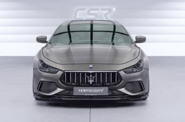 CSR Frontspoiler | Cup-Spoilerlippe mit ABE für Maserati Ghibli III (Tipo M157) CSL953-C Carbon Look Hochglanz (keine Lackierung erforderlich)