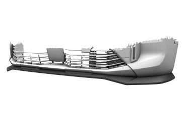 CSR Frontspoiler | Cup-Spoilerlippe mit ABE für Citroen Berlingo 3 (K9) CSL957-G Glossy schwarz Hochglanz (keine Lackierung erforderlich)