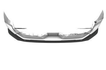 CSR Frontspoiler | Cup-Spoilerlippe mit ABE für Citroen Berlingo 3 (K9) CSL957-G Glossy schwarz Hochglanz (keine Lackierung erforderlich)