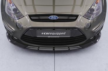 CSR Frontspoiler | Cup-Spoilerlippe mit ABE für Ford S-Max MK1 (WA6) CSL960-G Glossy schwarz Hochglanz (keine Lackierung erforderlich)