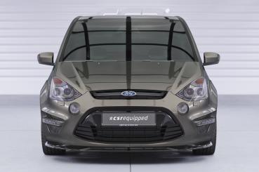 CSR Frontspoiler | Cup-Spoilerlippe mit ABE für Ford S-Max MK1 (WA6) CSL960-G Glossy schwarz Hochglanz (keine Lackierung erforderlich)