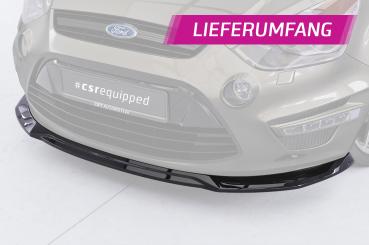 CSR Frontspoiler | Cup-Spoilerlippe mit ABE für Ford S-Max MK1 (WA6) CSL960-G Glossy schwarz Hochglanz (keine Lackierung erforderlich)