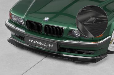 CSR Frontspoiler | Cup-Spoilerlippe mit ABE für BMW 7er (E38) CSL962-C Carbon Look Hochglanz (keine Lackierung erforderlich)
