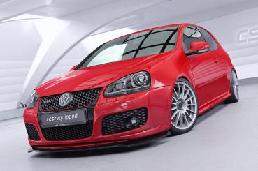 CSR Frontspoiler | Cup-Spoilerlippe mit ABE für VW Golf 5 (Typ 1K) GTI Edition 30/Pirelli CSL967-G Glossy schwarz Hochglanz (keine Lackierung erforderlich)