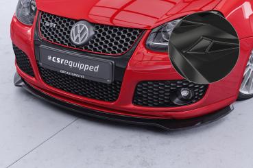 CSR Frontspoiler | Cup-Spoilerlippe mit ABE für VW Golf 5 (Typ 1K) GTI Edition 30/Pirelli CSL967-G Glossy schwarz Hochglanz (keine Lackierung erforderlich)