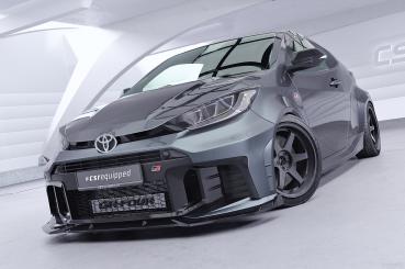 CSR Frontspoiler | Cup-Spoilerlippe mit ABE für Toyota GR Yaris (XP021) CSL968-G Glossy schwarz Hochglanz (keine Lackierung erforderlich)