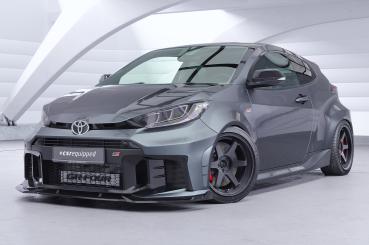 CSR Frontspoiler | Cup-Spoilerlippe mit ABE für Toyota GR Yaris (XP021) CSL968-G Glossy schwarz Hochglanz (keine Lackierung erforderlich)