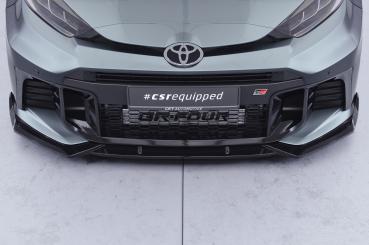 CSR Frontspoiler | Cup-Spoilerlippe mit ABE für Toyota GR Yaris (XP021) CSL968-G Glossy schwarz Hochglanz (keine Lackierung erforderlich)