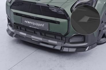 CSR Frontspoiler | Cup-Spoilerlippe mit ABE für Mini Countryman (U25) CSL969-S strukturiert schwarz matt (keine Lackierung erforderlich)