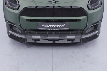 CSR Frontspoiler | Cup-Spoilerlippe mit ABE für Mini Countryman (U25) CSL969-S strukturiert schwarz matt (keine Lackierung erforderlich)