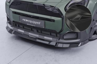 CSR Frontspoiler | Cup-Spoilerlippe mit ABE für Mini Countryman (U25) CSL969-C Carbon Look Hochglanz (keine Lackierung erforderlich)