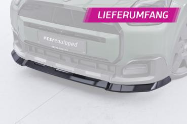 CSR Frontspoiler | Cup-Spoilerlippe mit ABE für Mini Countryman (U25) CSL969-S strukturiert schwarz matt (keine Lackierung erforderlich)