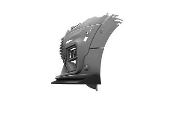 CSR Frontspoiler | Cup-Spoilerlippe mit ABE für Mini Clubman (F54) JCW CSL970-G Glossy schwarz Hochglanz (keine Lackierung erforderlich)