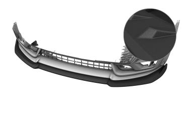 CSR Frontspoiler | Cup-Spoilerlippe mit ABE für Mini Clubman (F54) JCW CSL970-S strukturiert schwarz matt (keine Lackierung erforderlich)