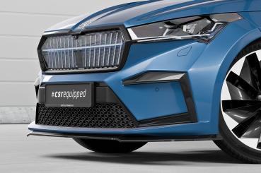 CSR Frontspoiler | Cup-Spoilerlippe mit ABE für Skoda Enyaq CSL971-G Glossy schwarz Hochglanz (keine Lackierung erforderlich)