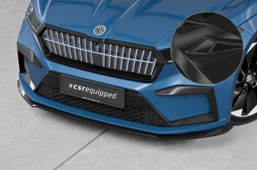 CSR Frontspoiler | Cup-Spoilerlippe mit ABE für Skoda Enyaq CSL971-G Glossy schwarz Hochglanz (keine Lackierung erforderlich)
