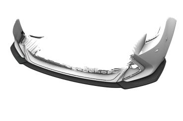 CSR Frontspoiler | Cup-Spoilerlippe mit ABE für Toyota Corolla (E210) GR Sport CSL972-C Carbon Look Hochglanz (keine Lackierung erforderlich)