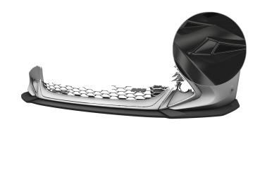 CSR Frontspoiler | Cup-Spoilerlippe mit ABE für Toyota Corolla (E210) GR Sport CSL972-G Glossy schwarz Hochglanz (keine Lackierung erforderlich)