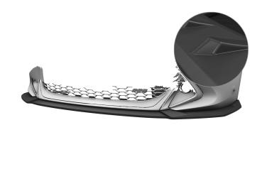 CSR Frontspoiler | Cup-Spoilerlippe mit ABE für Toyota Corolla (E210) GR Sport CSL972-L Lackierung erforderlich (unlackiert roh)