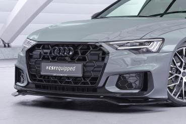 CSR Frontspoiler | Cup-Spoilerlippe mit ABE für Audi A6 / S6 C8 (Typ 4A) CSL976-G Glossy schwarz Hochglanz (keine Lackierung erforderlich)