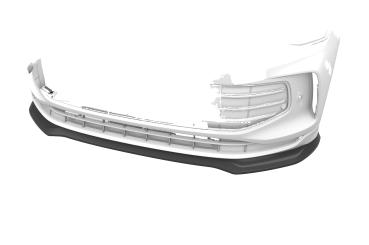 CSR Frontspoiler | Cup-Spoilerlippe mit ABE für VW Tiguan 3 CSL977-G Glossy schwarz Hochglanz (keine Lackierung erforderlich)