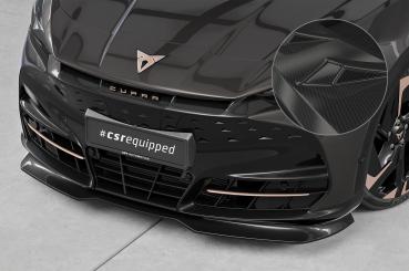 CSR Frontspoiler | Cup-Spoilerlippe mit ABE für Cupra Tavascan CSL985-C Carbon Look Hochglanz (keine Lackierung erforderlich)