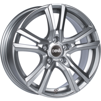 DBV Alufelge Andorra shadow silber 8x19 ET40 5x114.3 Nabe 74.1 KBA 51946