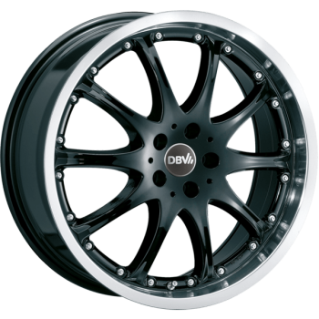 DBV Alufelge Australia schwarz, horn poliert 7x15 ET40 5x114.3 Nabe 74.1 KBA 46227