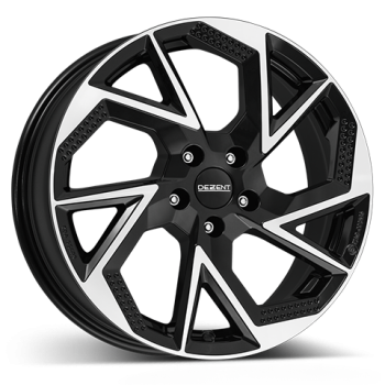 DEZENT Alufelge AP dark black/polished 6.5x16 ET45 5x108 Nabe 63.4mm KBA 55697