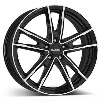 DEZENT Alufelge KF dark black/polished 7.0x17 ET48 114.3 Nabe 67.1mm 55150.0