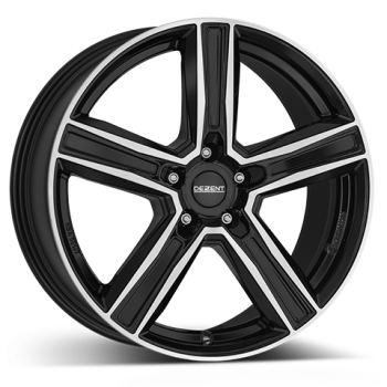 DEZENT Alufelge KG dark black/polished 8.5x19 ET26 5x112 Nabe 66.6 KBA 55167