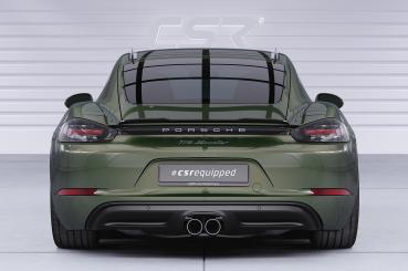 CSR Dachfinnen mit ABE für Porsche 718 Cayman 982 Coupe DF005-G Glossy schwarz Hochglanz (keine Lackierung erforderlich)