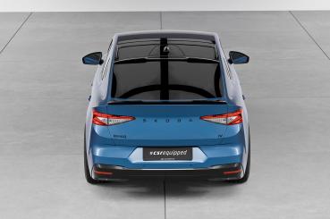 CSR Dachfinnen mit ABE für Skoda Enyaq Coupe DF013-C Carbon Look Hochglanz (keine Lackierung erforderlich)