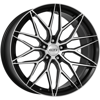 DOTZ Alufelge Suzuka dark black/polished 8x18 ET35 5x120 Nabe 72.6 KBA 52902