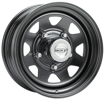 DOTZ Alufelge Dakar black 7x16 ET8 5x165.1 Nabe 122.5 KBA 46217
