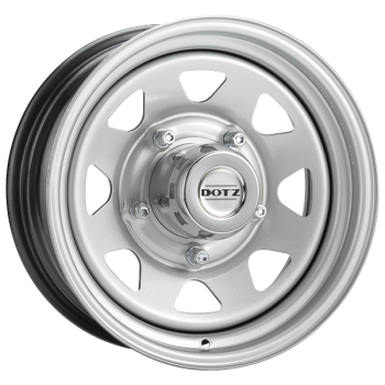 DOTZ Alufelge Dakar silver 7x16 ET8 5x165.1 Nabe 122.5 KBA 46217