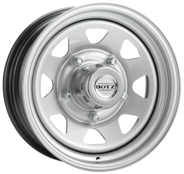 DOTZ Alufelge Dakar silver 7x16 ET36 6x139.7 Nabe 106 KBA 46217