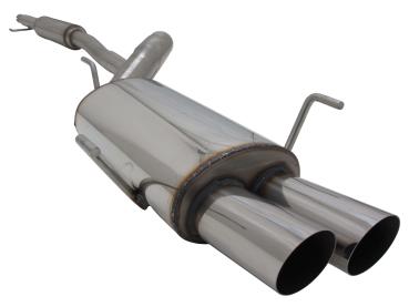 Novus Edelstahl Gruppe A Komplettanlagen 2x76mm für Opel Corsa C