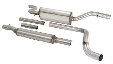 Novus Edelstahl Sportauspuffanlage 55mm für VW Caddy 14D