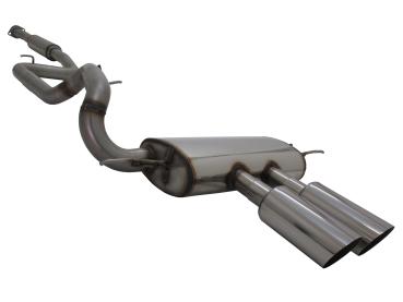 Novus Edelstahl Gruppe A Komplettanlagen 2x100mm MS-Design Ford Focus MK3 ST Turnier