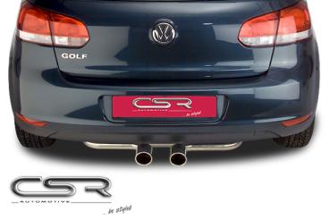 CSR Endschalldämpfer Sportauspuff für Golf 5 / 6 / Scirocco 3 / Touran ESD001