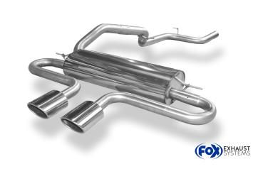 Fox passend für Ford Focus III ST Turnier Diesel Endschalldämpfer quer Ausgang mittig - 2x115x85 Typ 32 mittig FO032075-348